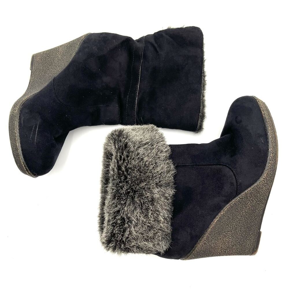 ZIGI SOHO GABRIEL wedged vegan suede boots size 10 - Picture 11 of 11